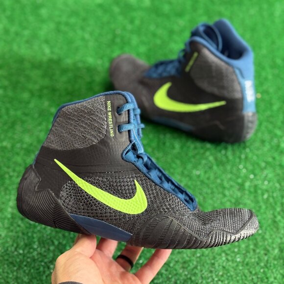 Nike Tawa Mens Boxing Wrestling Shoes Gray Blue CI2952-004 VNDS Size 9 - Picture 1 of 7